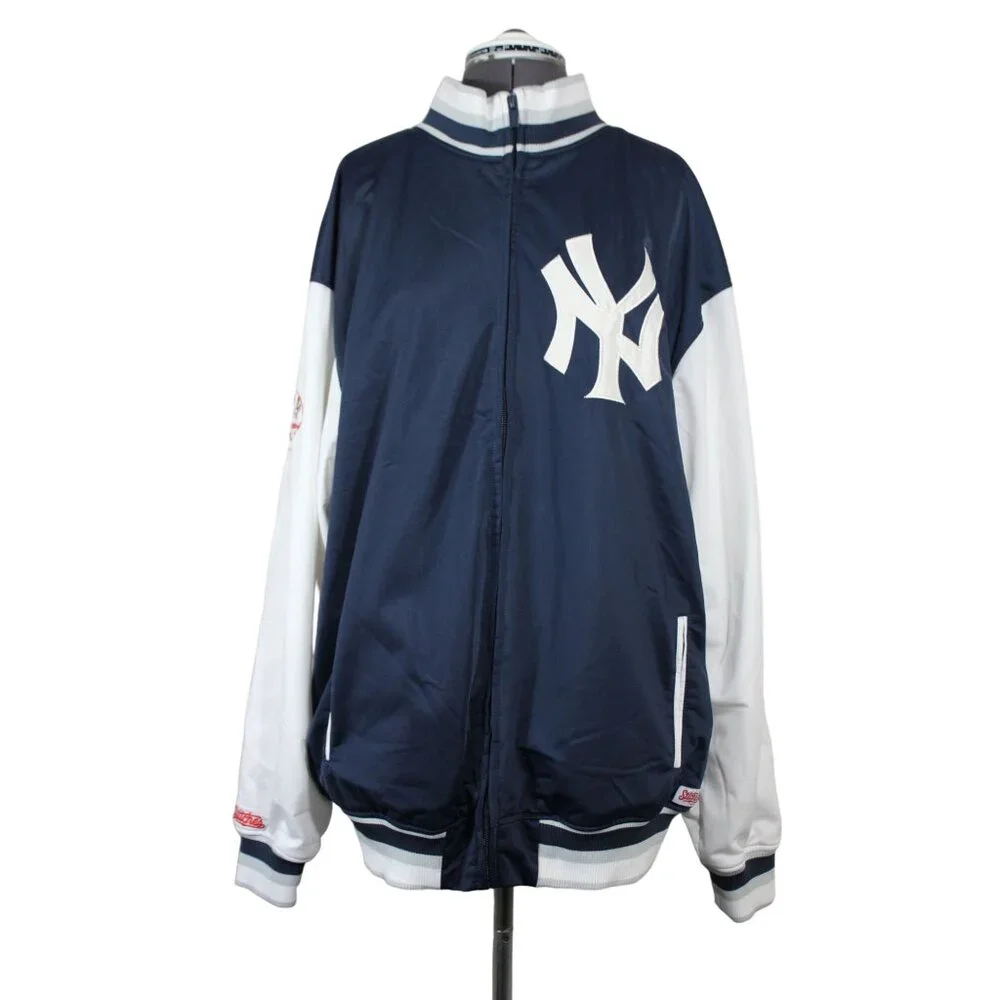 Stitches men's mock‎ neck full zip Yankees MLB baseball track jacket